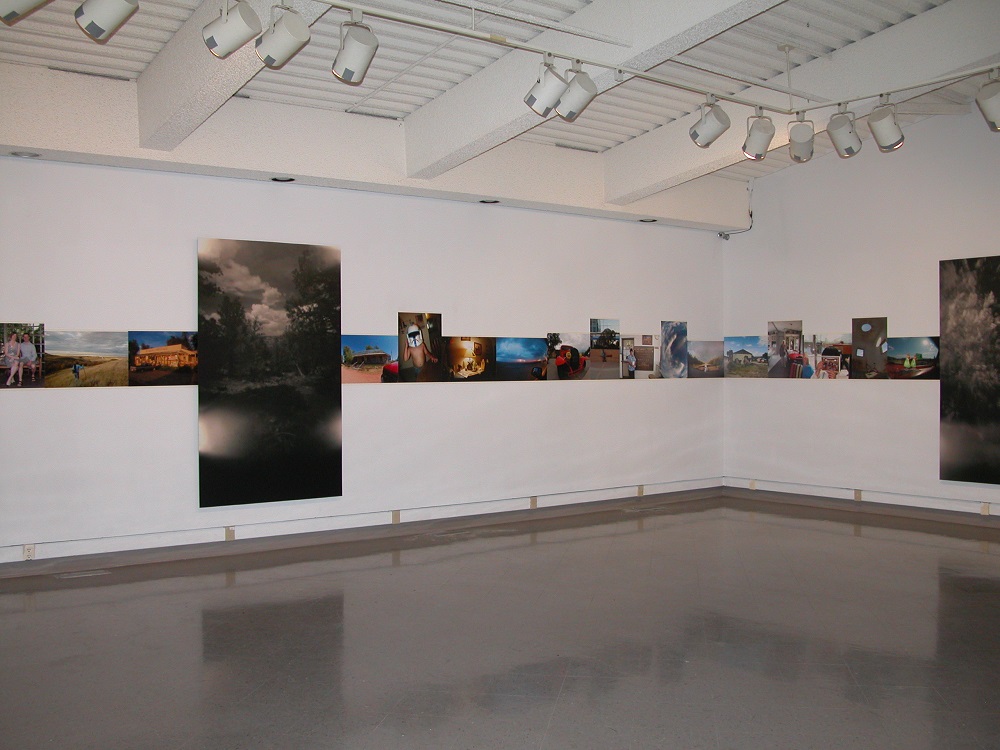 Dennis Evans, In Searching for Regina Skies (Installation View), 2010.