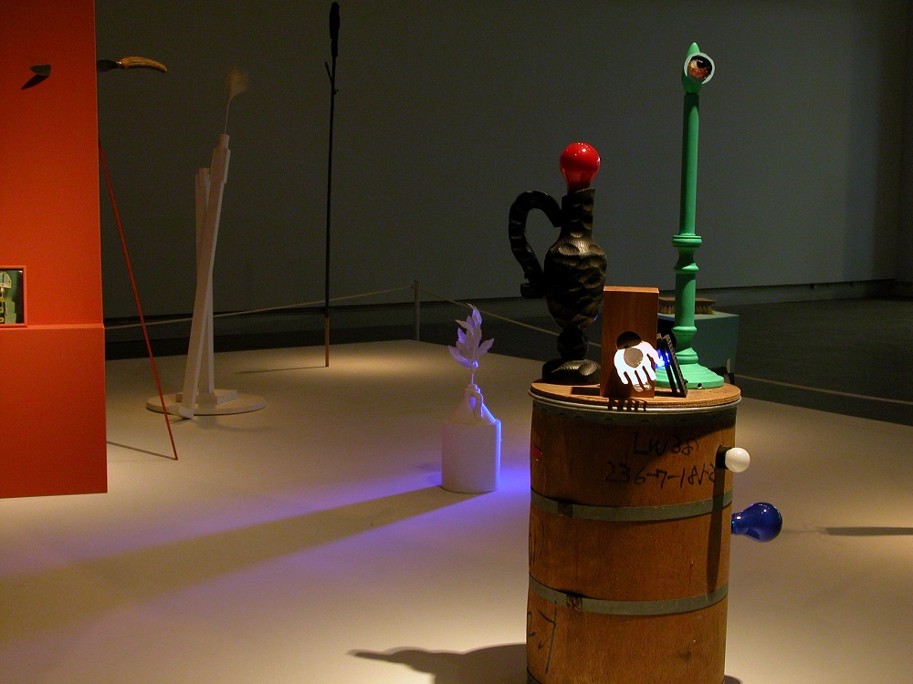 Geoffrey Farmer, Ongoing Time Stabbed With A Dagger (Installation View), 2010.